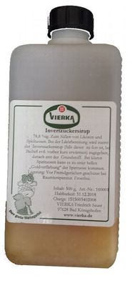 Vierka - Invertzuckersirup 78,8 %ig, 500 g Zum Süßen von Likören und Spirituosen