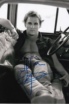 SEXY Repro Autogramm Matthew McConaughey auf Foto
