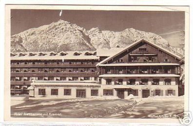 06519 Ak Hotel Riessersee mit Kramer 1937