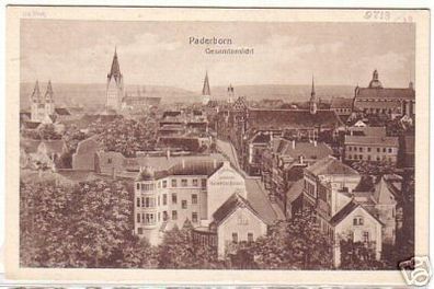 11488 Ak Paderborn Gesamtansicht 1918
