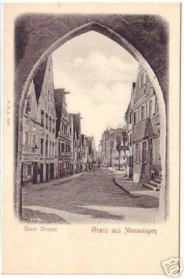 11489 Ak Gruß aus Memmingen Ulmer Strasse um 1900