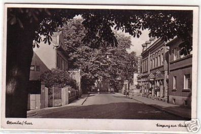 11534 Ak Ottweiler Saar Eingang zur Stadt 1937