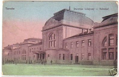 11614 Feldpost Ak Tarnów Polen Bahnhof 1915