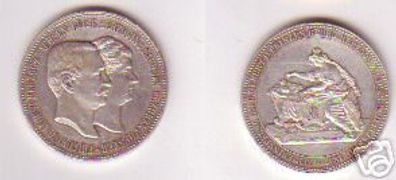 Silber Medaille Herzog Friedrich August von Sachsen1893
