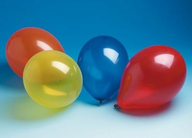Luftballon - Kristallfarben - bunt - 10 Stück