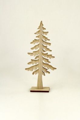 Holztanne Deko Holzbaum 20 - 41 cm Tischdeko Weihnachten Winter XL zum Stellen