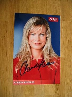 ORF Fernsehmoderatorin Claudia Reiterer - handsigniertes Autogramm!!!