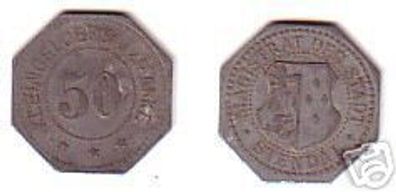Notgeld Münze 50 Pfennig Stadt Stendal um 1920