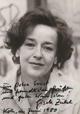 Gisela Zülch (deutsche Schauspielerin- verstorben 2003 ) - persönlich signiert