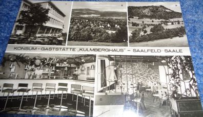 5419 Postkarte, Ansichtskarte-Saalfeld-Konsumgaststätte Kulmberghaus