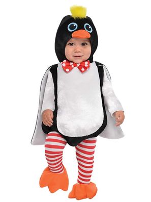 Amscan Baby Süßes Pinguin Tieren Kostüm 62,74,80,86,92,98 Tierenkostüm
