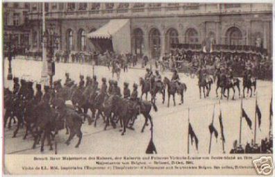 10508 Ak Brüssel deutscher Kaiserbesuch 1910