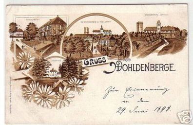 04088 Ak Lithographie Gruss vom Wohldenberge um 1900