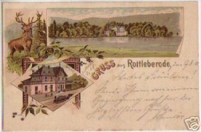 10669 Ak Lithographie Gruß aus Rottleberode 1900