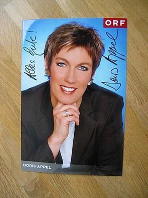 ORF Fernsehmoderatorin Doris Appel - handsigniertes Autogramm!!!