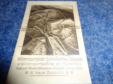 5435 Postkarte, Ansichtskarte Wintersportplatz Schreiberhau Riesengebirge