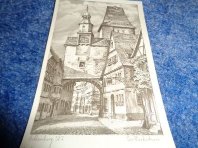 5446 Postkarte, Ansichtskarte -Rothenburg-Der Markusturm