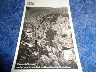 5460 Postkarte, Ansichtskarte -Blick zur Roßtrappe