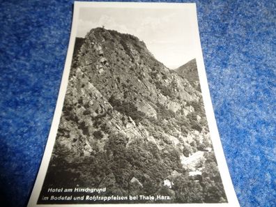 5461 Postkarte, Ansichtskarte -Roßtrappfelsen bei Thale