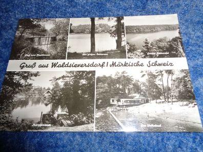 5481 Postkarte, Ansichtskarte-Waldsieversdorf / märkische Schweiz
