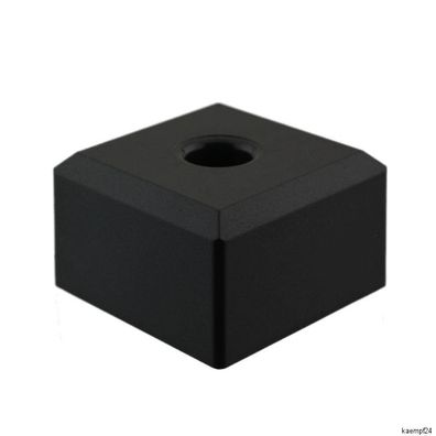 Möbelfuß 50 x 50mm h 30mm ABS Kunststoff schwarz Möbelgleiter Sofa Sessel