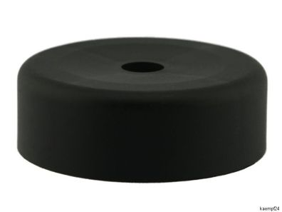 Möbelfuß Ø 58mm h 20mm Kunststoff schwarz rund Möbelgleiter Sofa Gleiter Sessel