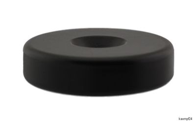 4 x Möbelfuß Ø 40mm h 10mm Kunststoff schwarz rund Möbelgleiter Sofa Sessel