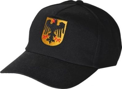 Baseballcap mit Einstickung - Deutschland Wappen - 67041 schwarz