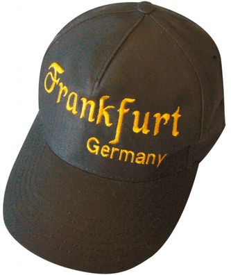 Baseballcap mit Einstickung - Frankfurt Main oder Germany - 68033 schwarz