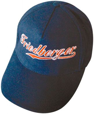 Baseballcap mit Einstickung - Friedberger - 68895 dunkelblau