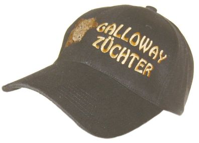 Baseballcap mit Einstickung - Galloway Züchter - 69705 schwarz
