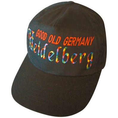 Baseballcap mit Einstickung - Good old Germany Heidelberg - 69267 schwarz