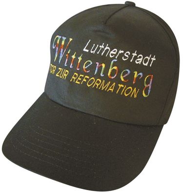 Baseballcap mit Einstickung - Lutherstadt Wittenberg - 68050 schwarz