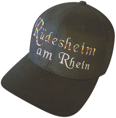 Baseballcap mit Einstickung - Rüdesheim - 68914 schwarz