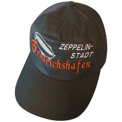 Baseballcap mit Einstickung - Zeppelin Stadt Friedrichshafen - 68263 schwarz