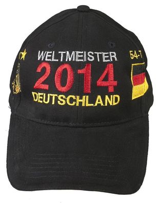 Baseballcap Winner Cap Base-Cap mit Einstickung Deutschland Weltmeister 2014 68171