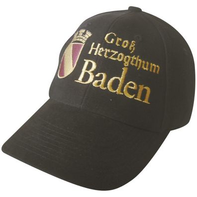 Baumwollcappy - Cap mit gr. stylischer Bestickung - Großherzogthum Baden - 68943 - s
