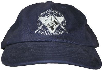 Cap mit zunftiger Einstickung - Schlosser - 68625 schwarz - Baseballcap Cap Baumwoll