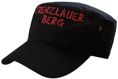 Military - Cap mit Prenzlauer - Stickerei - rot Prenzlauer Berg - 60523 schwarz - Bau