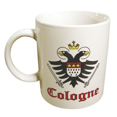 Keramiktasse mit Print Köln Wappen 57265