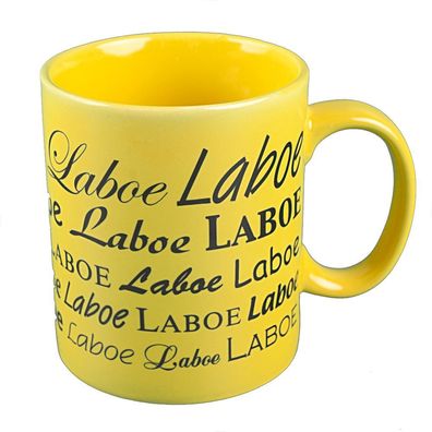 Keramiktasse mit Print Laboe 57555 gelb