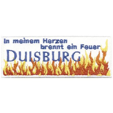 Applikation Patches Aufnäher Abzeichen - Duisburg In meinem Herzen.. - Gr. ca. 12cm