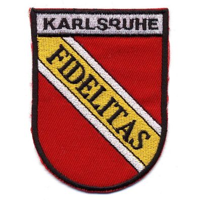 Aufnäher "KARLSRUHE" - NEU Gr. ca. 8-11cm (01011) Stick Patches Applikation - Landes