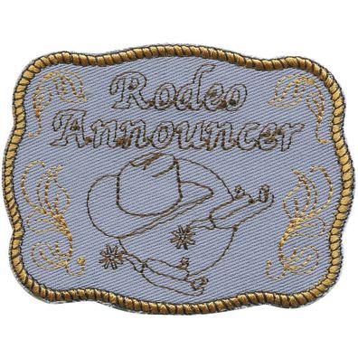 Aufnäher "RODEO Western COWBOY" NEU Gr. ca. 9cm x 7cm (00010) Patches Stick Applikat