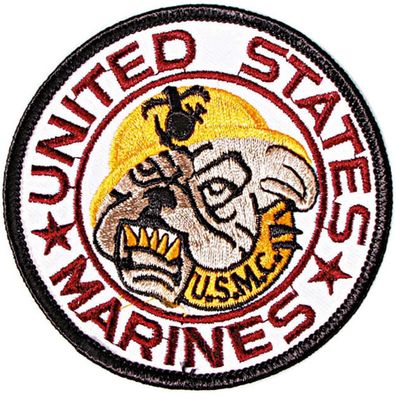 Aufnäher "United States Marines" NEU Gr. ca. 8,5cm (04585) Stick Patches Applikation