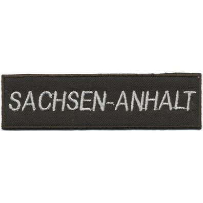 Aufnäher - Aufbügler - Sachsen Anhalt - 04021 - Gr. ca. 11,5 x 3 cm - Patches Stick