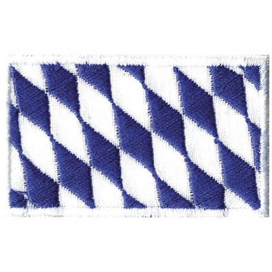Aufnäher - BAYERN-Fahne - Gr. ca. 5,5x3,5cm (00842) Stick Patches Applikation Wappen