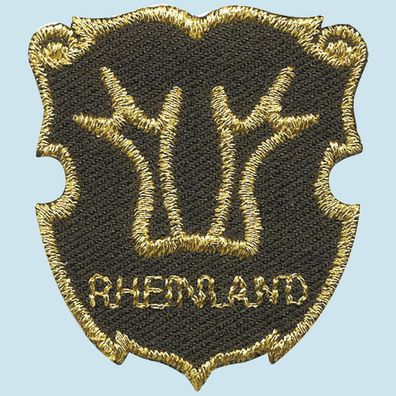 Aufnäher - Brandzeichen Rheinland - 02160 - Gr. ca. 3,5 x 4 cm - Patches Stick Appli