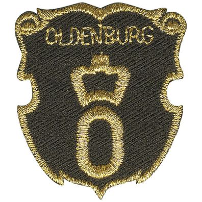 Aufnäher - Brandzeichen Oldenburg - 02167 - Gr. ca. 3,5 x 4 cm - Patches Stick Appli