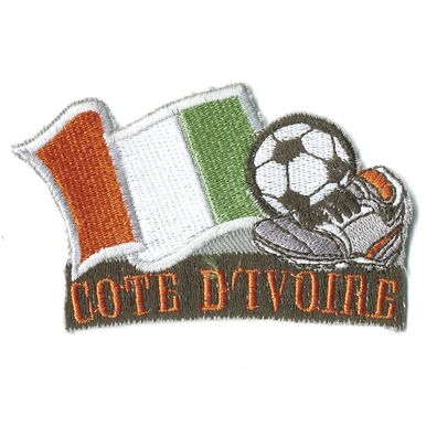 Aufnäher - Fußball - Elfenbeinküste - 77908 - Gr. ca. 8 x 5 cm - Patches Stick App
